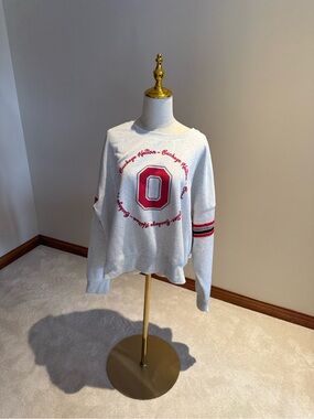 Ohio State Buckeyes Colosseum Women's White Sweatshirt